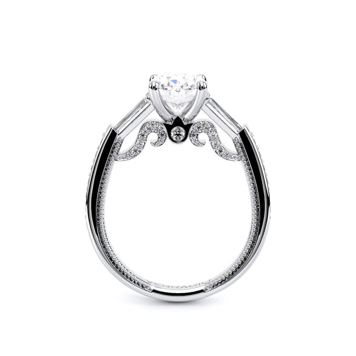 Insignia-7110OV-14K White Gold Oval