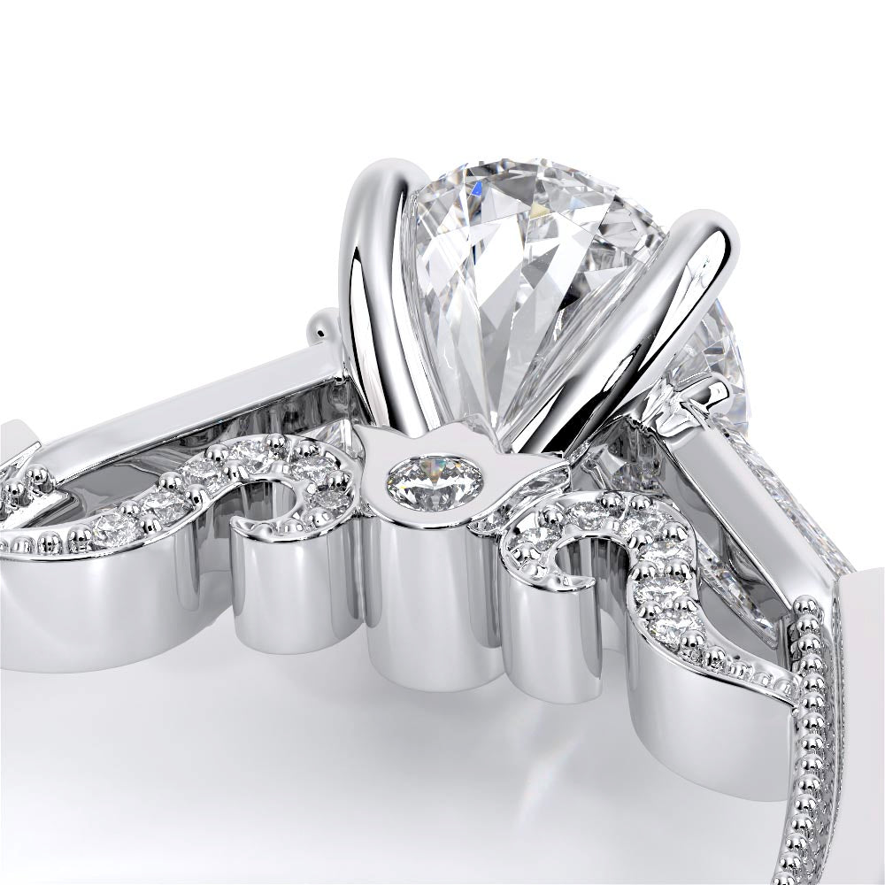 Insignia-7110OV-14K White Gold Oval