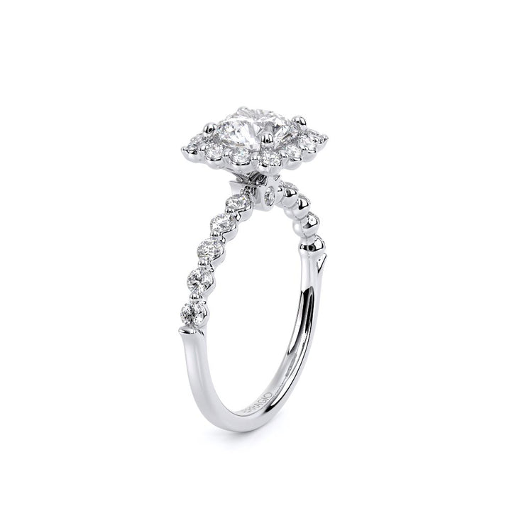 Renaissance-990CU20-18K White Gold Cushion