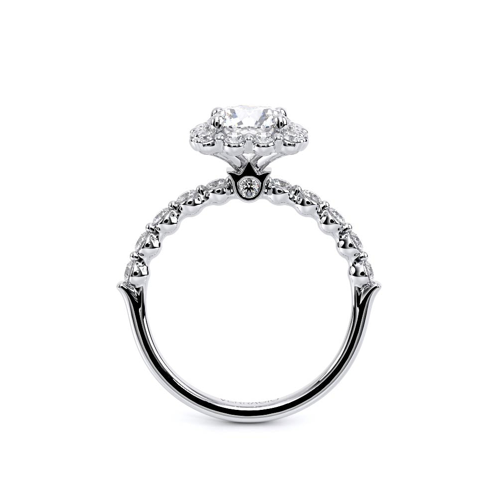 Renaissance-990CU20-18K White Gold Cushion