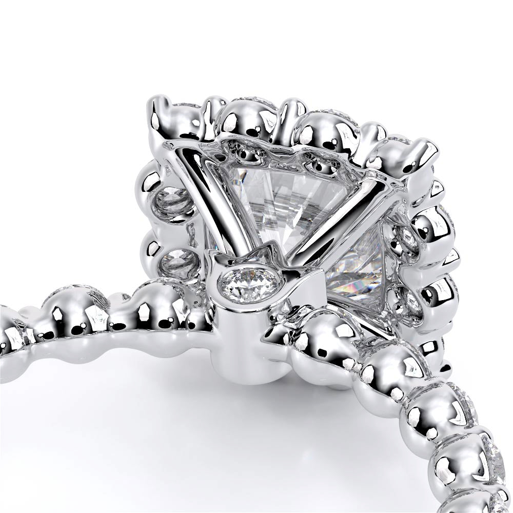 Renaissance-990CU20-18K White Gold Cushion