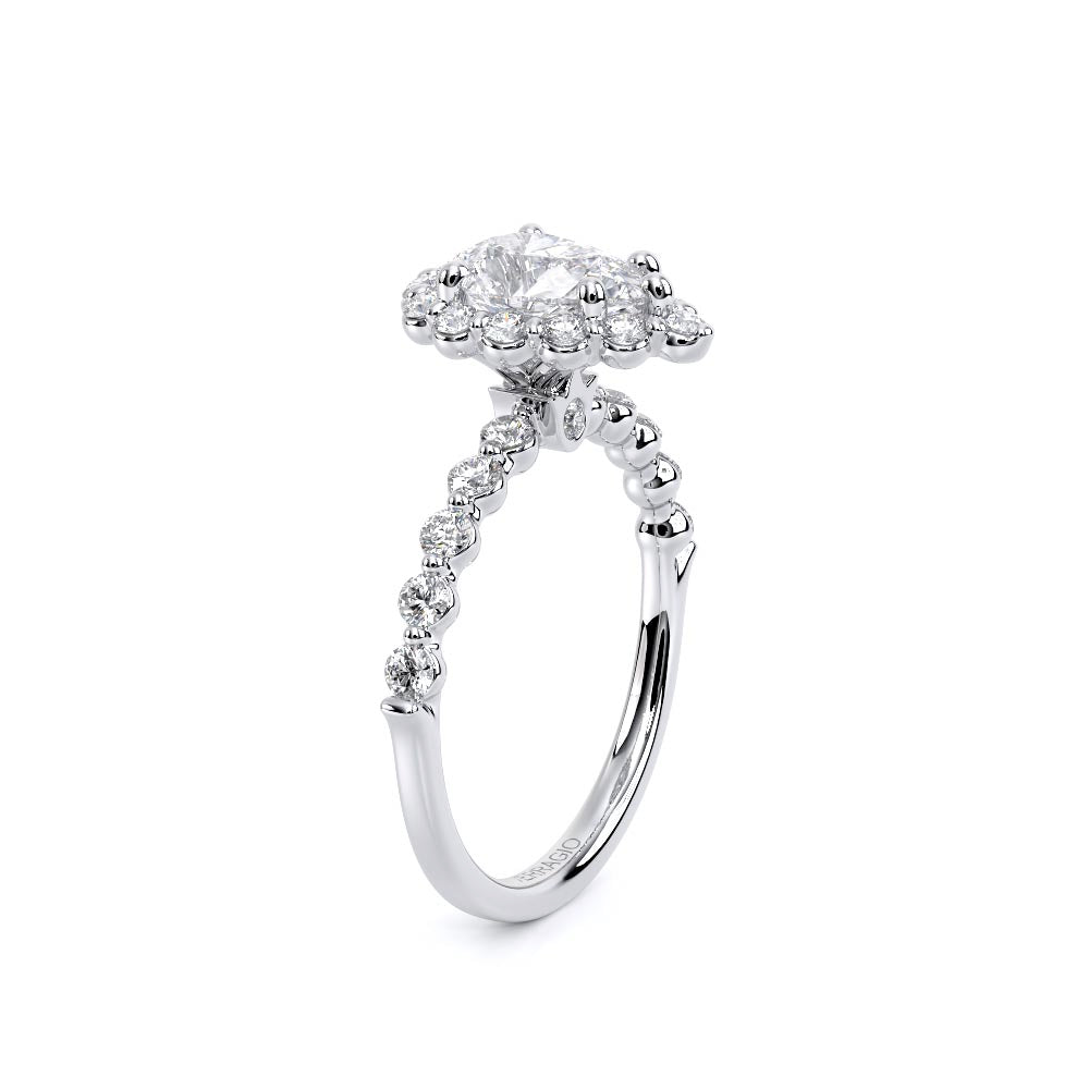 Renaissance-990PS20-18K White Gold Pear