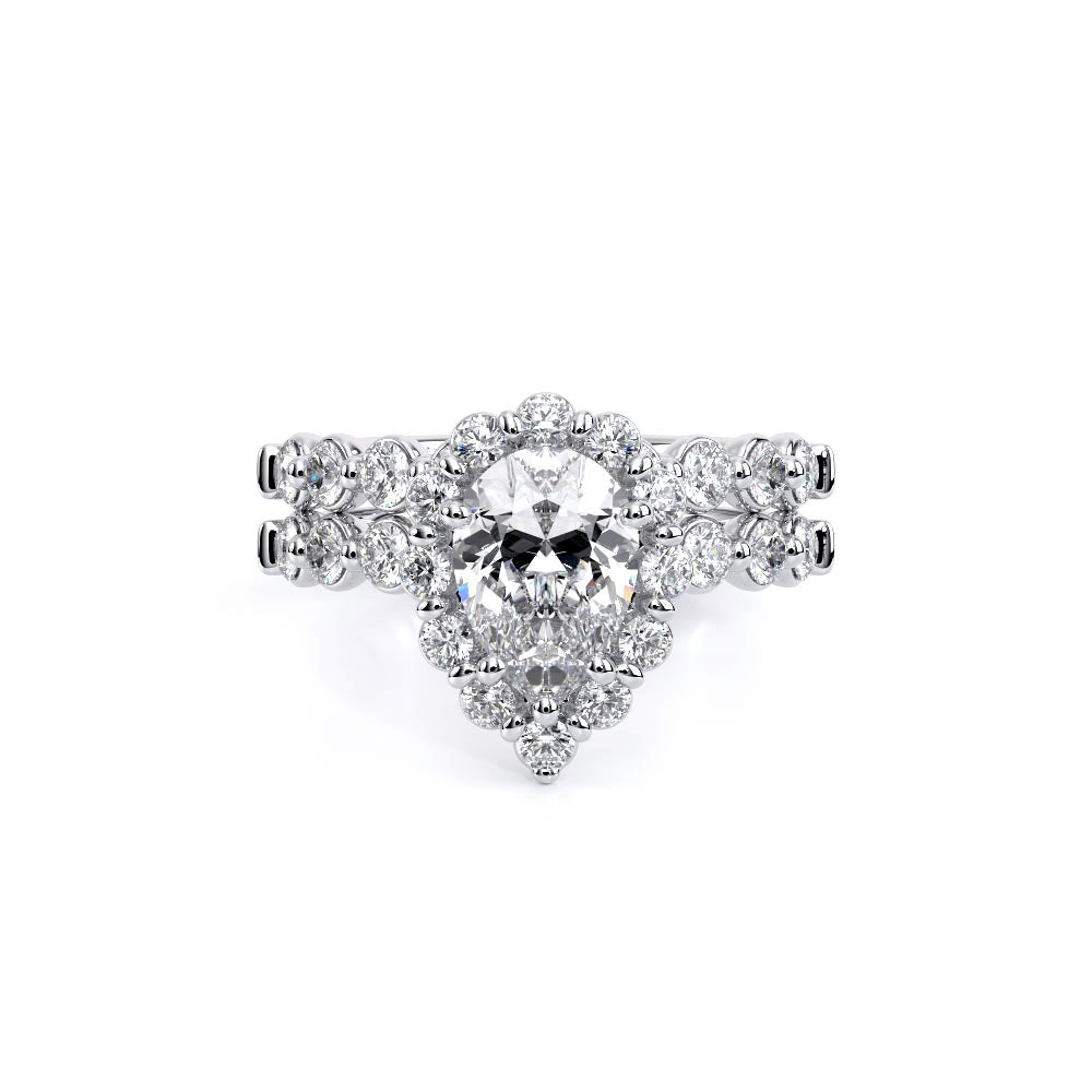 Renaissance-990PS25-14K White Gold Pear