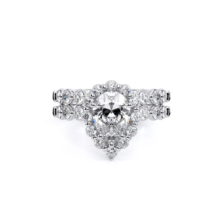 Renaissance-990PS25-18K White Gold Pear