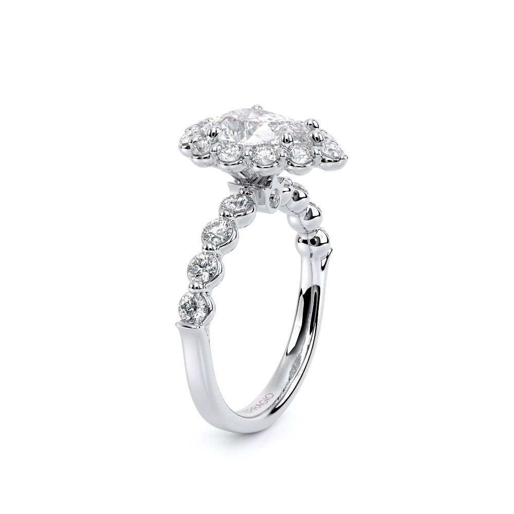 Renaissance-990PS25-18K White Gold Pear