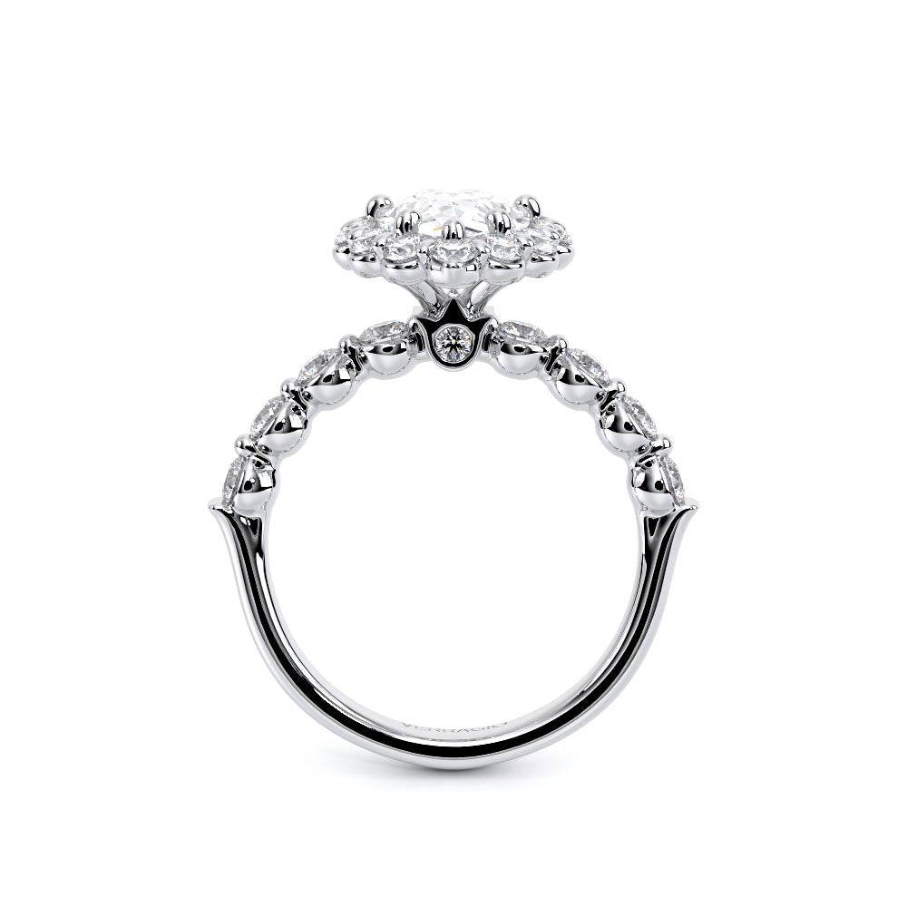 Renaissance-990PS25-18K White Gold Pear
