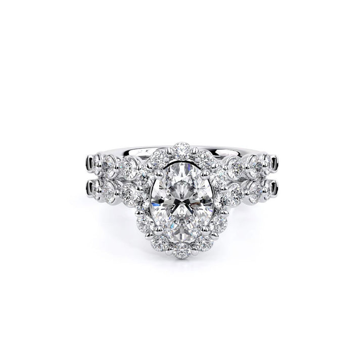 Renaissance-990OV25-18K White Gold Oval