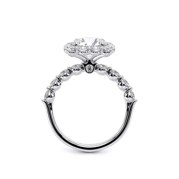 Renaissance-990CU25-18K White Gold Cushion