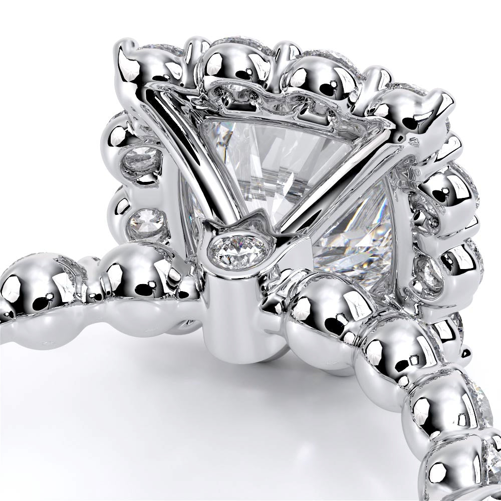 Renaissance-990CU25-14K White Gold Cushion
