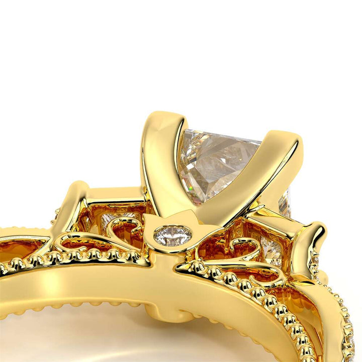Parisian-129p-18k Yellow Gold Princess