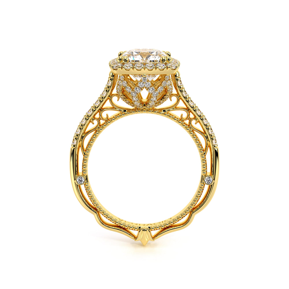 Venetian-5061cu-18k Yellow Gold Cushion