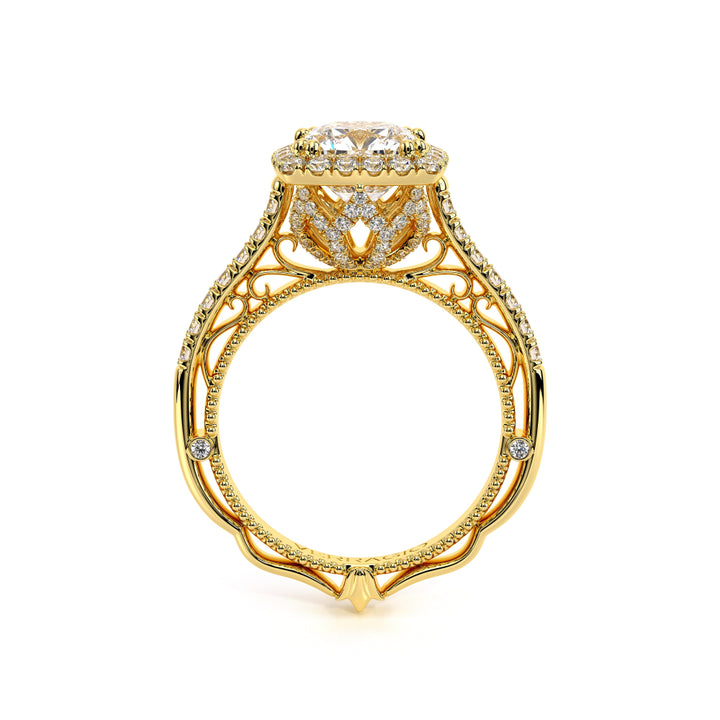 Venetian-5061cu-18k Yellow Gold Cushion