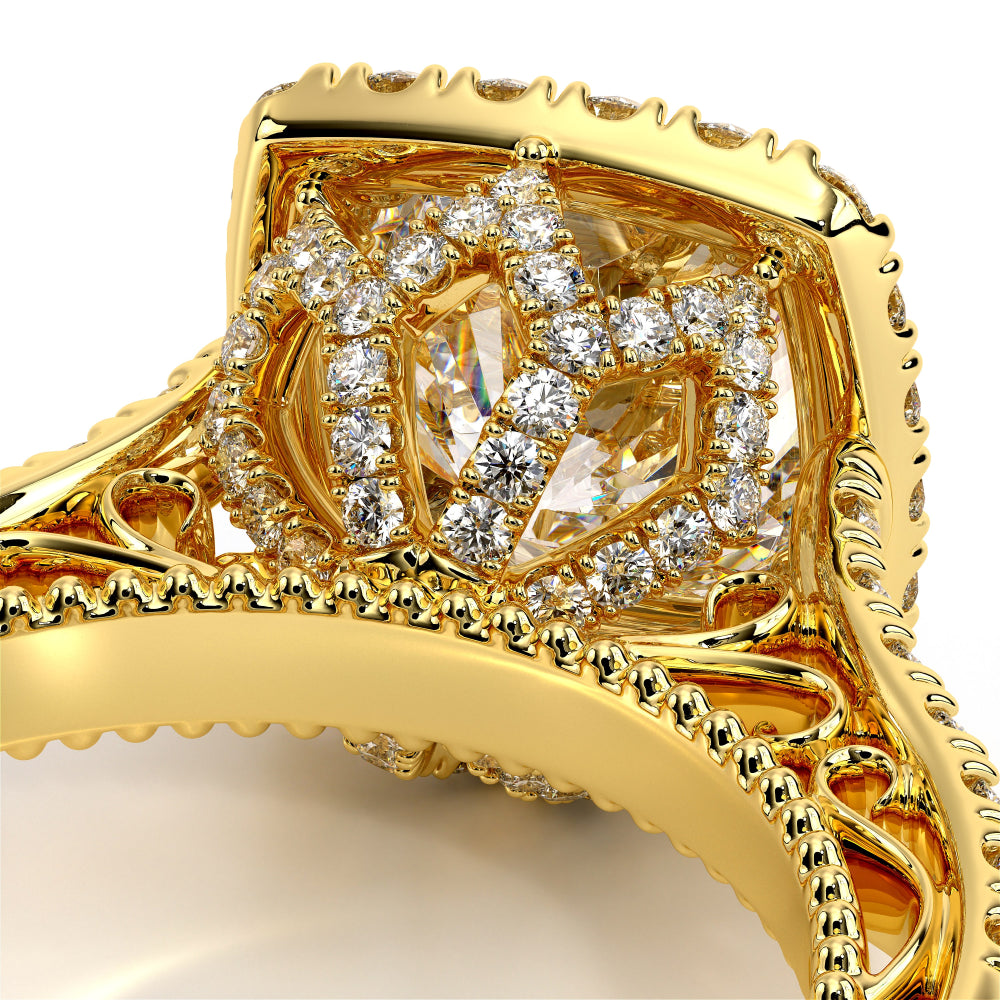 Venetian-5061cu-18k Yellow Gold Cushion