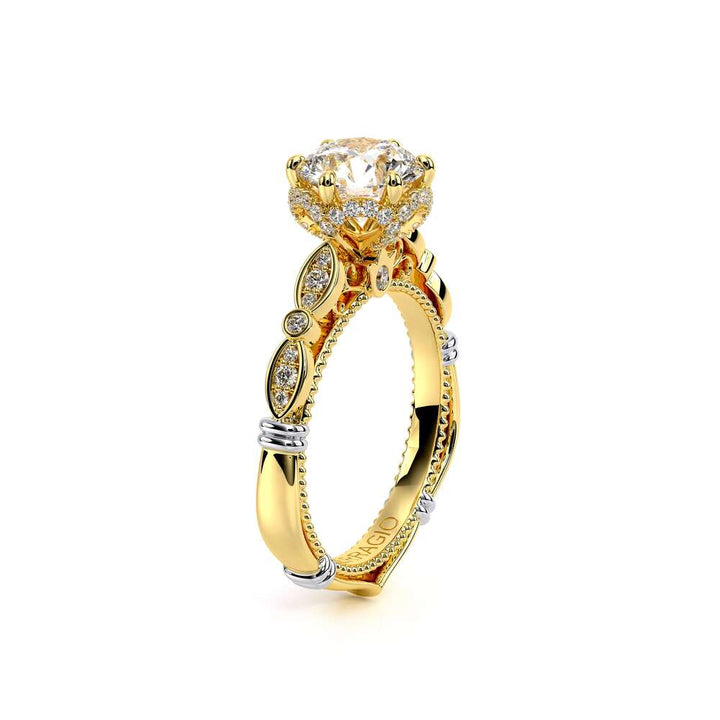 Parisian-151r-18k Yellow Gold Round