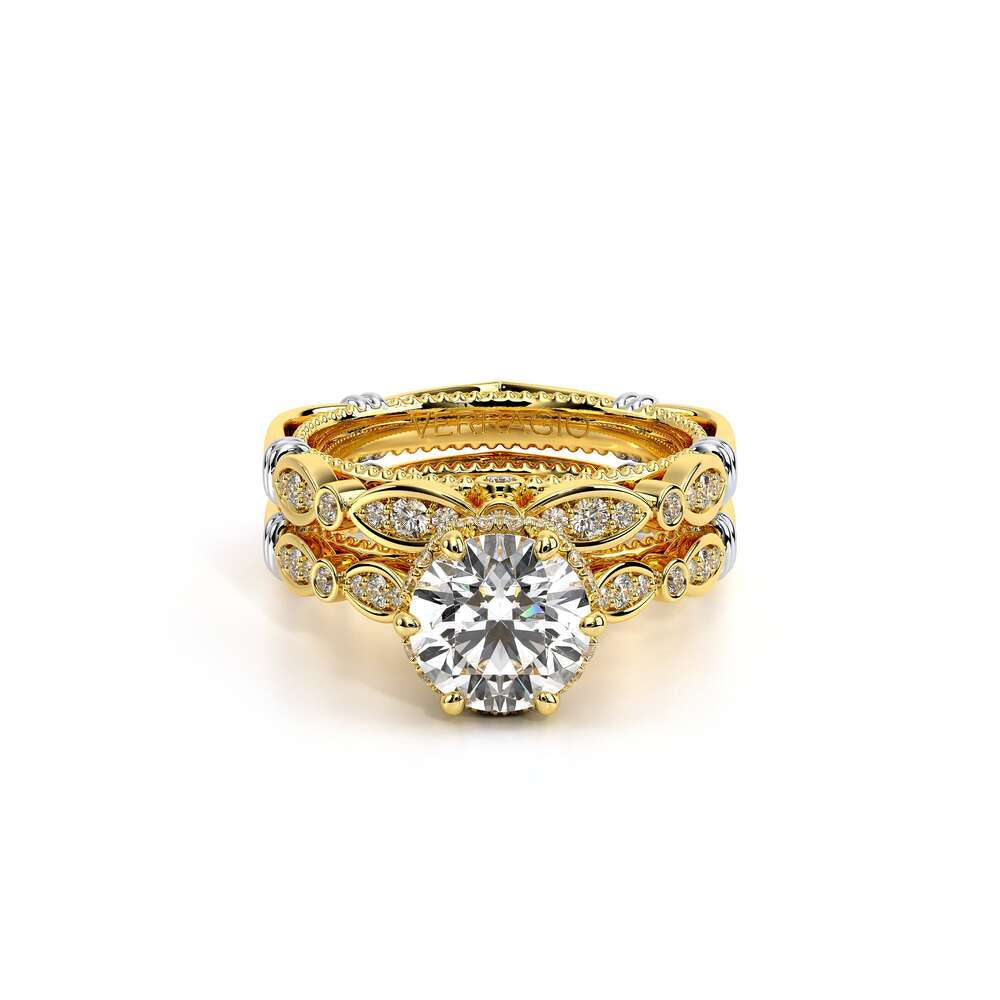 Parisian-151r-18k Yellow Gold Round