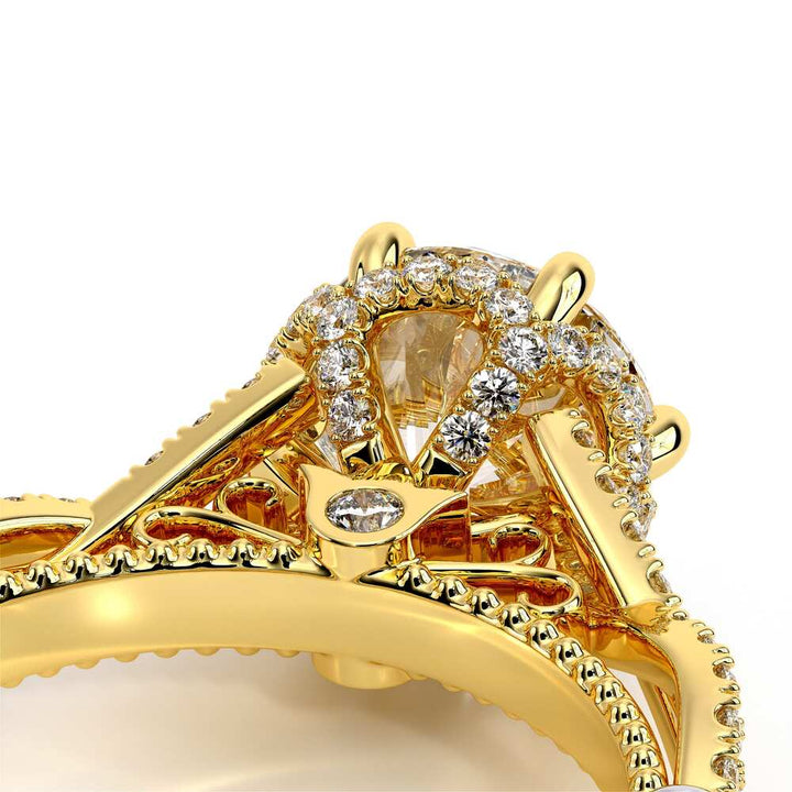 Parisian-153r-18k Yellow Gold Round