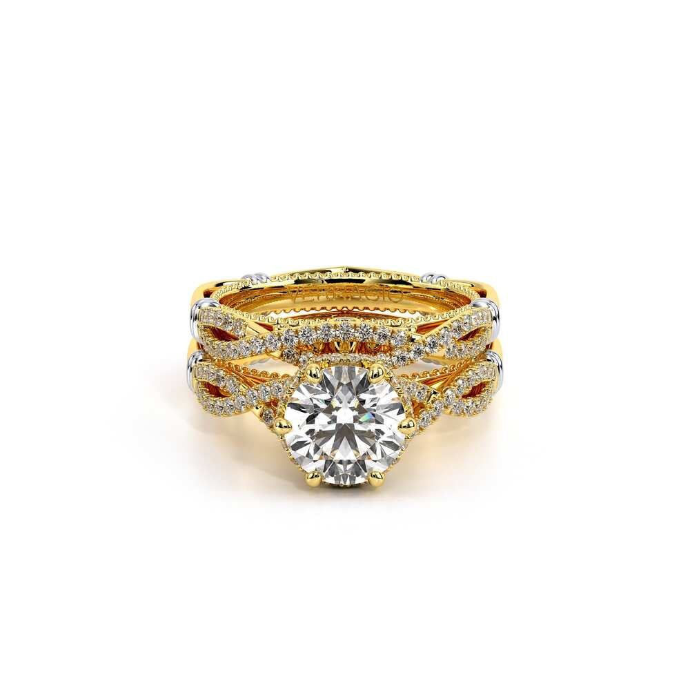 Parisian-153r-18k Yellow Gold Round