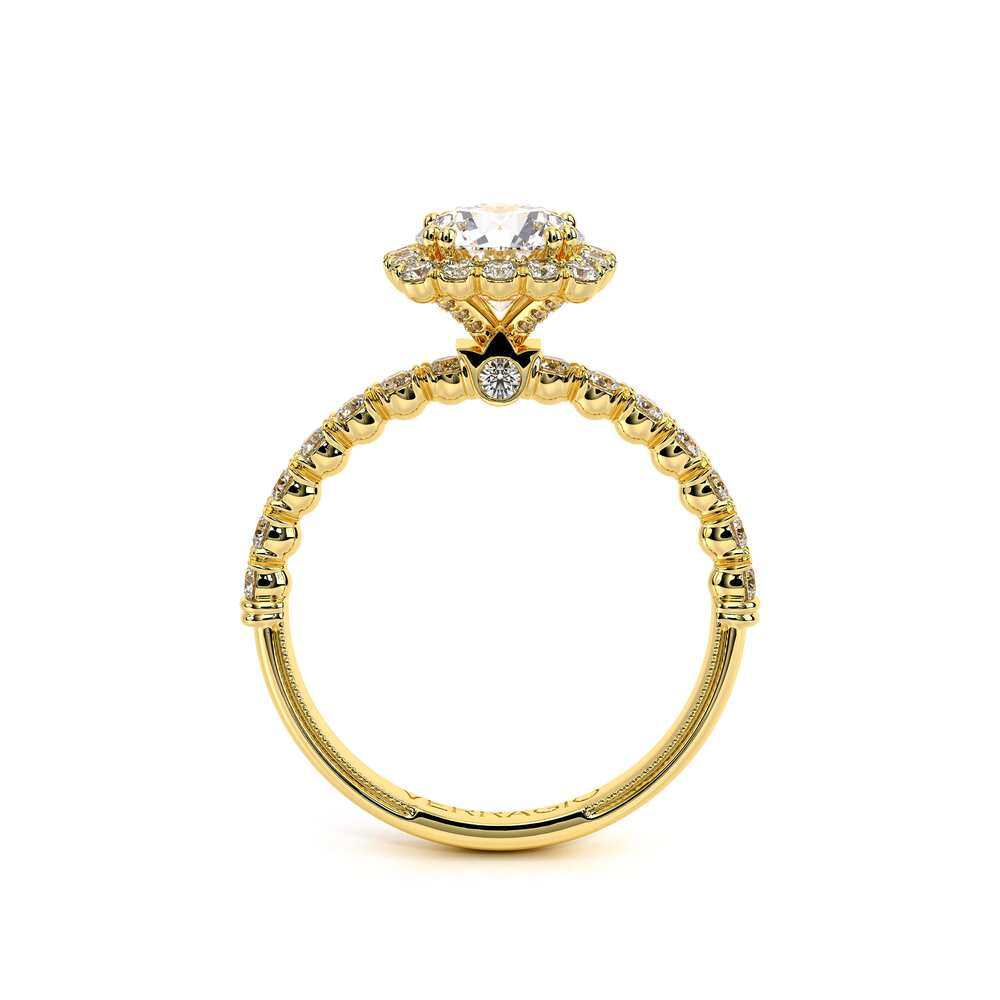 Renaissance-954CU18-18K Yellow Gold Cushion