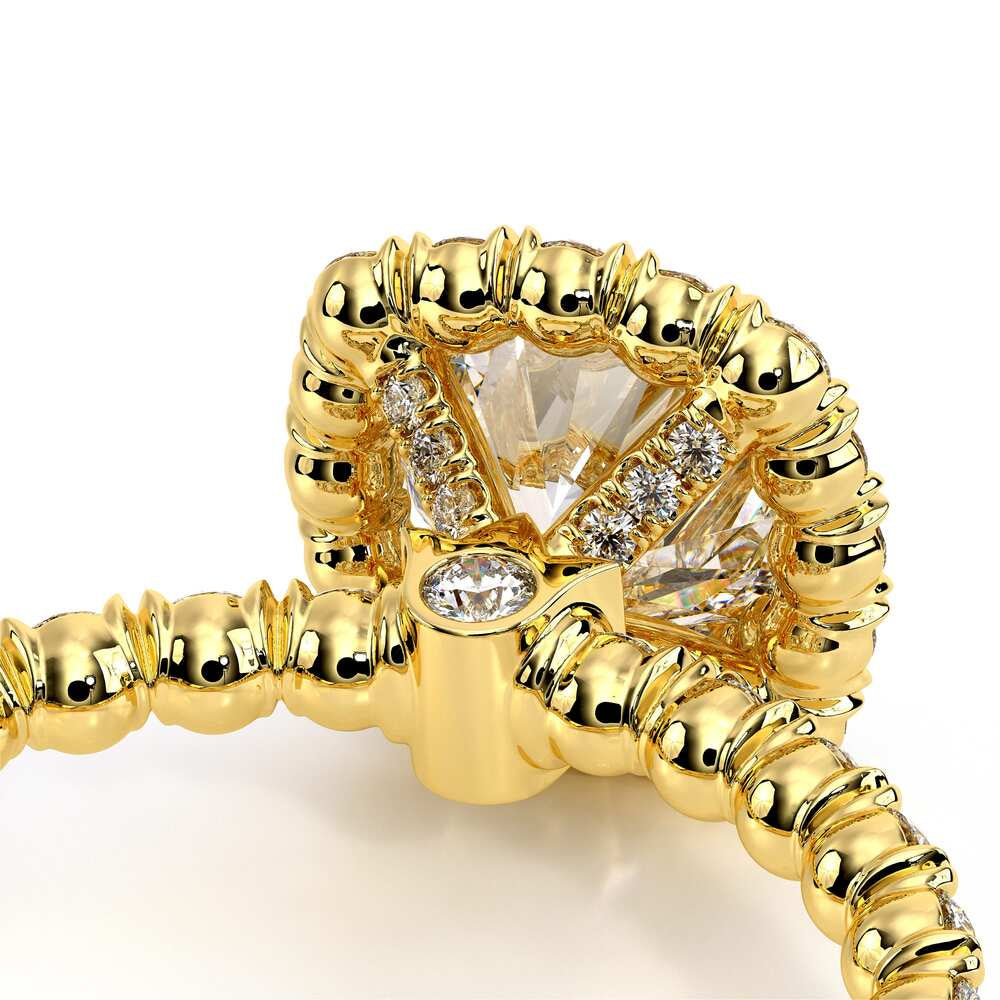 Renaissance-954CU18-18K Yellow Gold Cushion