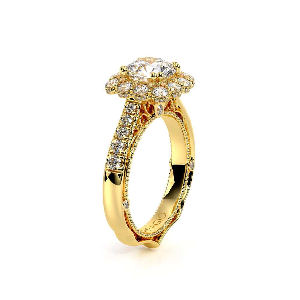 Venetian-5080cu-18k Yellow Gold Cushion