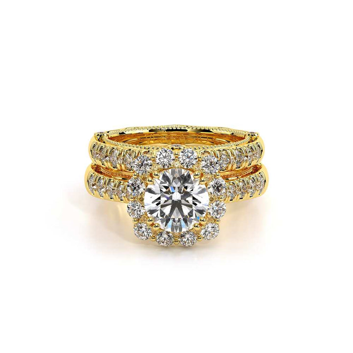 Venetian-5080cu-18k Yellow Gold Cushion