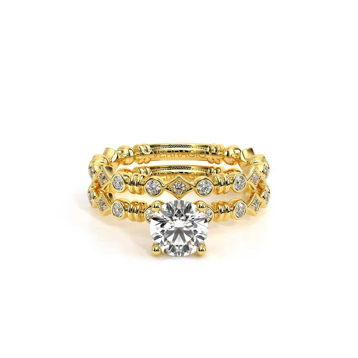 Renaissance-973-R-18k Yellow Gold Round
