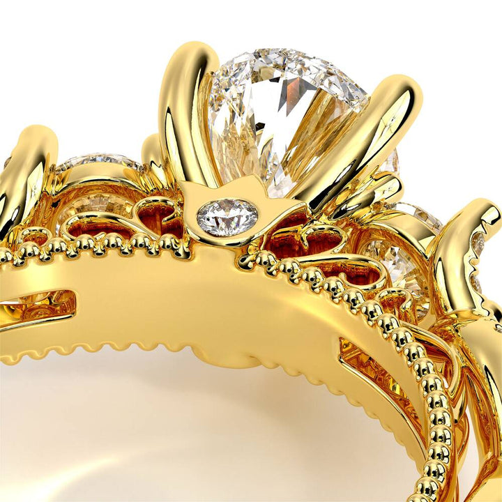 Venetian-5013pear-14k Yellow Gold Pear
