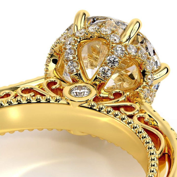 Venetian-5052r-18k Yellow Gold Round
