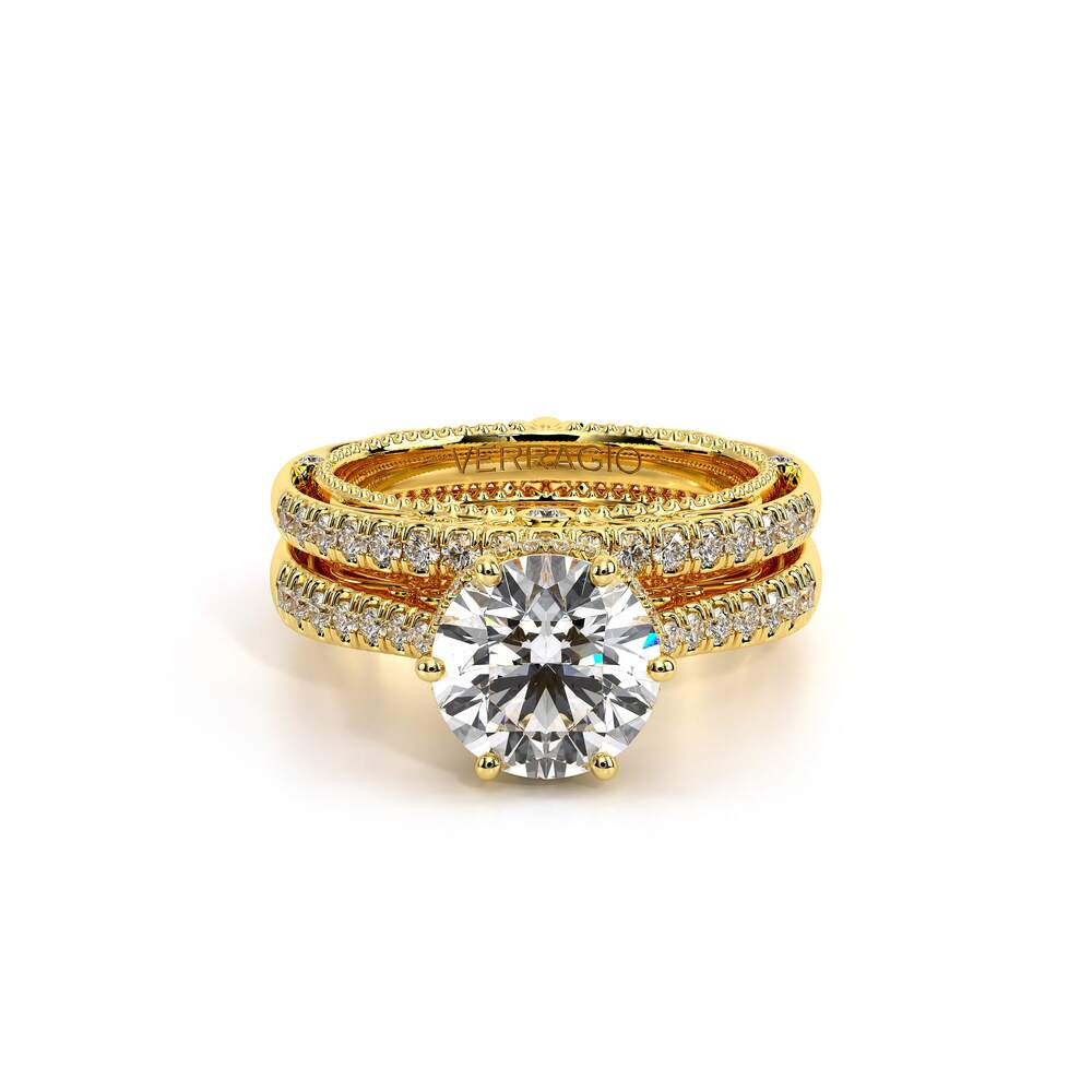 Venetian-5052r-18k Yellow Gold Round