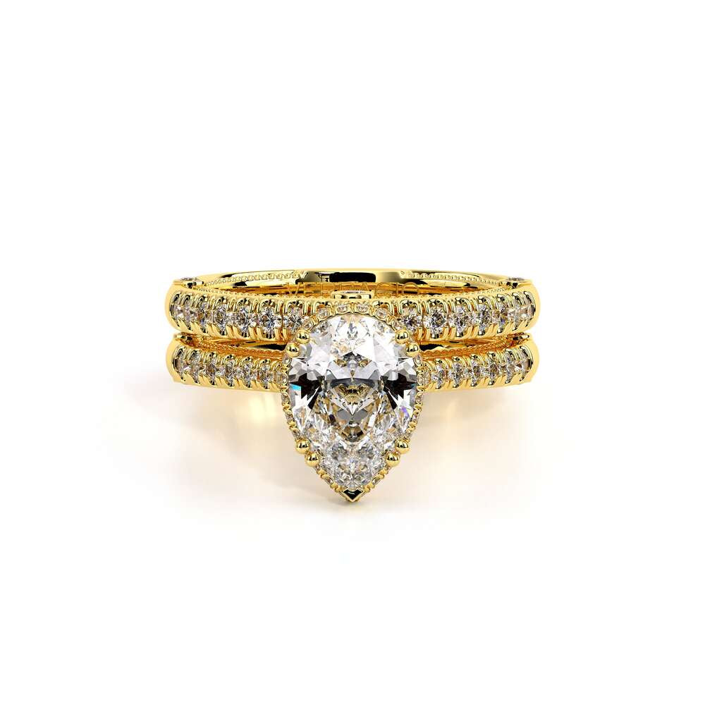 Venetian-5081-18k Yellow Gold Pear