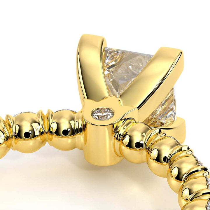 Renaissance-950P27-18K Yellow Gold Princess