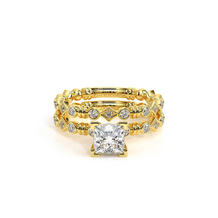 Renaissance-973-P-18k Yellow Gold Princess