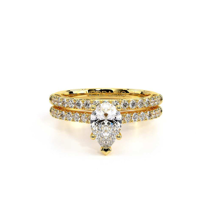 Renaissance-955PEAR17-18K Yellow Gold Pear