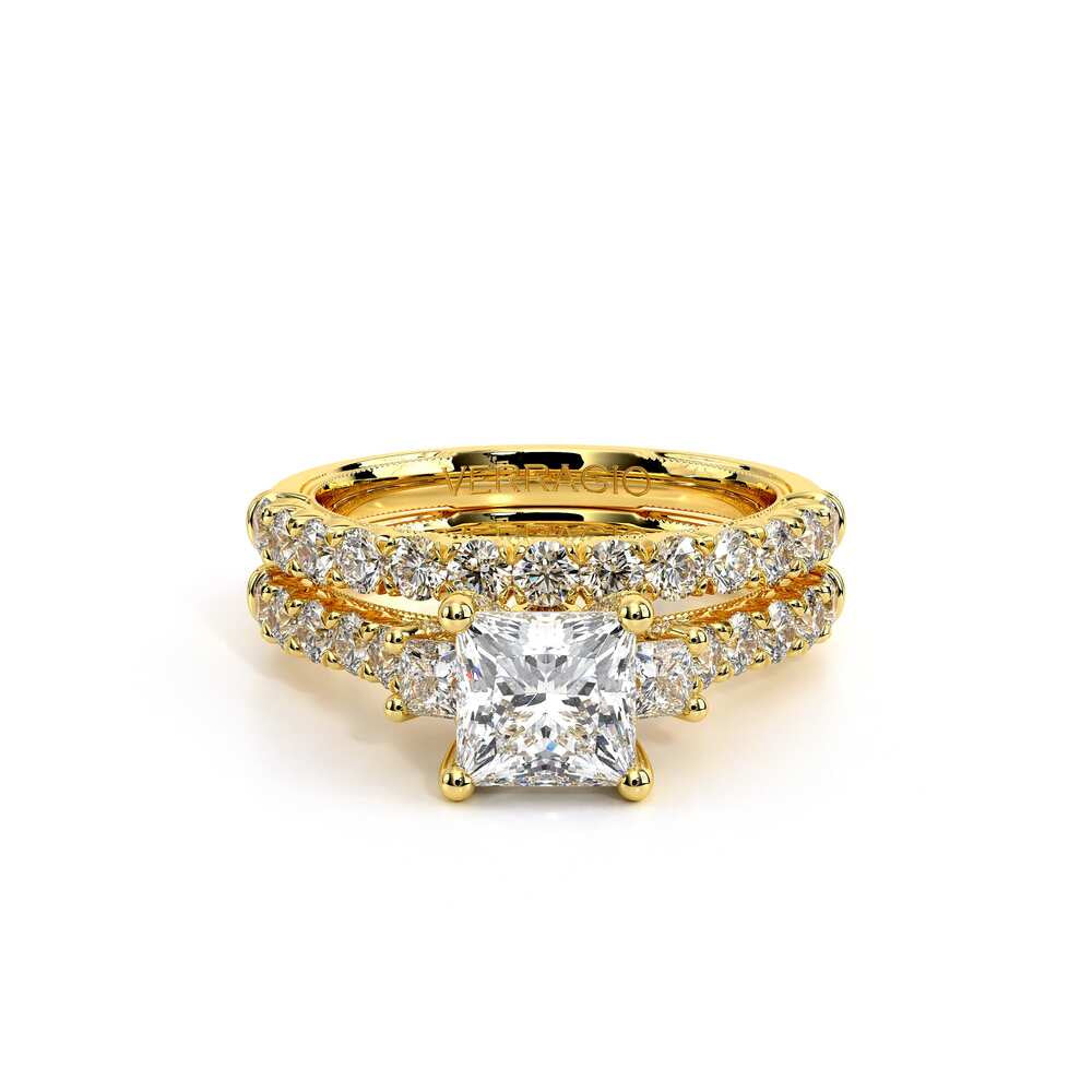 Renaissance-958P27-18K Yellow Gold Princess