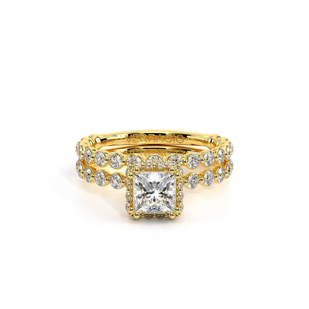 Renaissance-984P20-14K Yellow Gold Princess