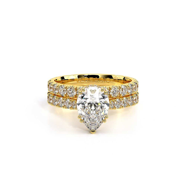 Renaissance-985PEAR22-18K Yellow Gold Pear