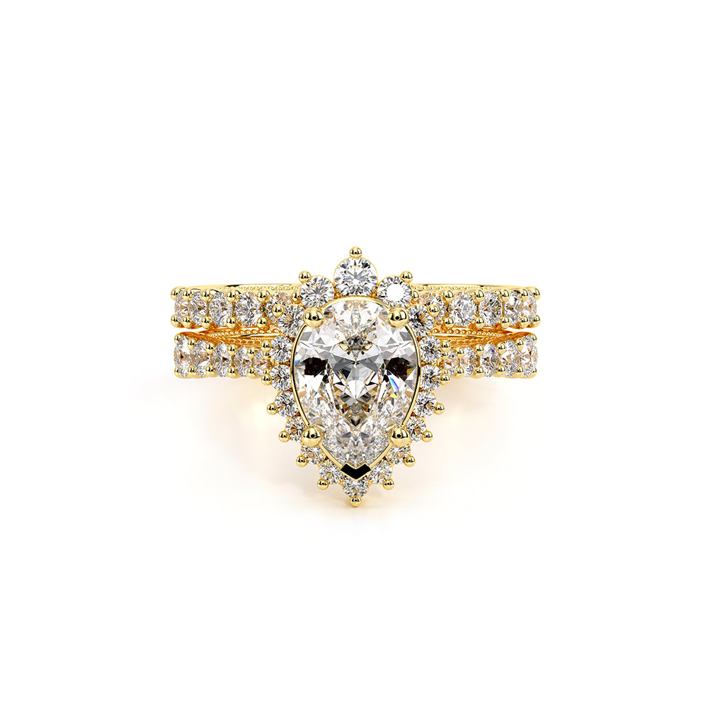 Venetian-5084pear-14k Yellow Gold Pear