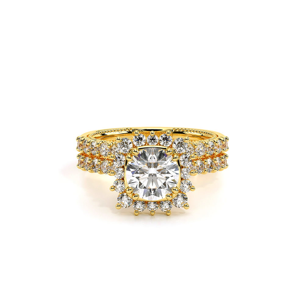 Renaissance-986CU-18K Yellow Gold Cushion