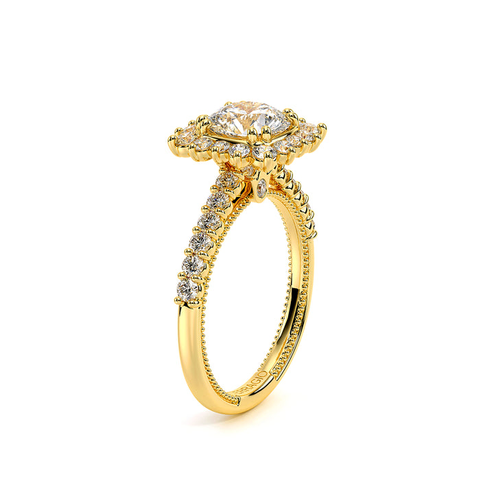 Renaissance-986CU-18K Yellow Gold Cushion