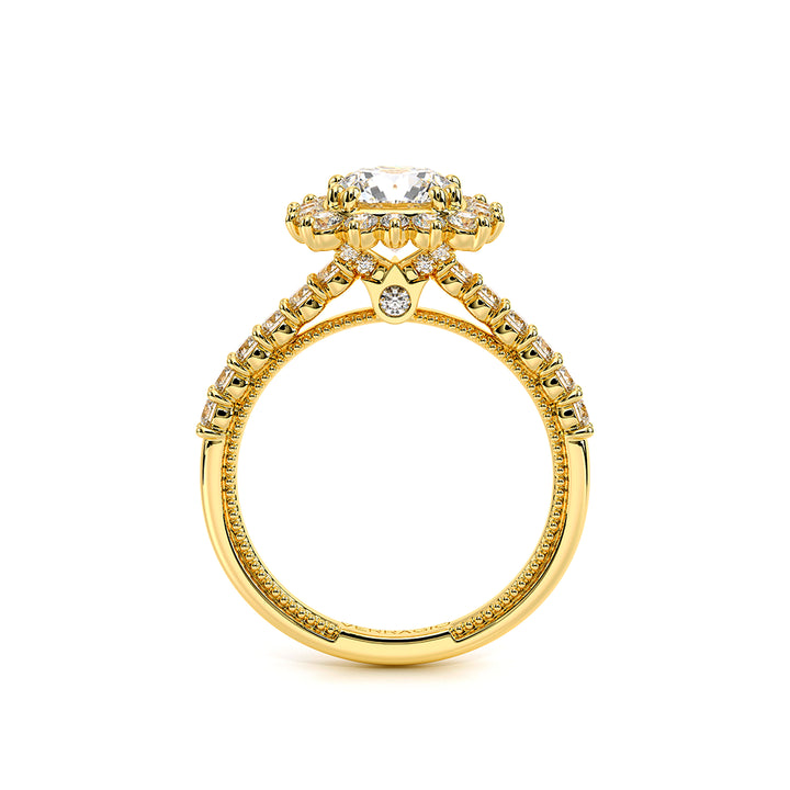 Renaissance-986CU-18K Yellow Gold Cushion