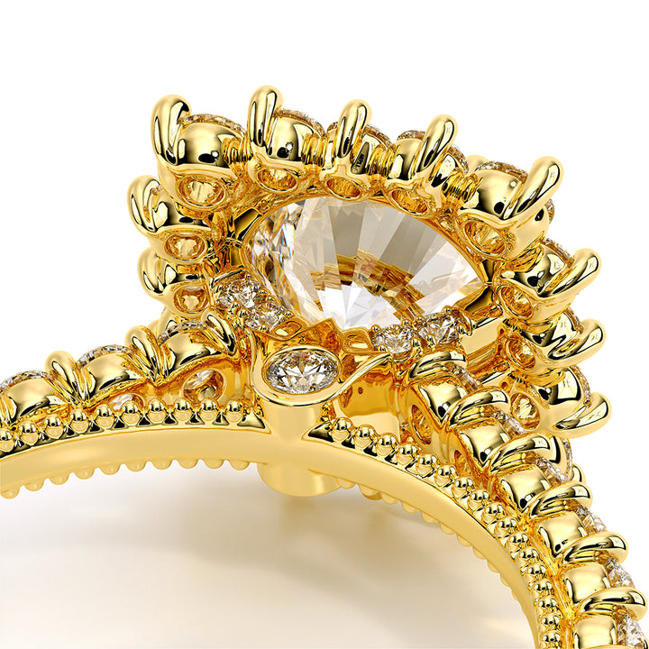 Renaissance-986CU-18K Yellow Gold Cushion