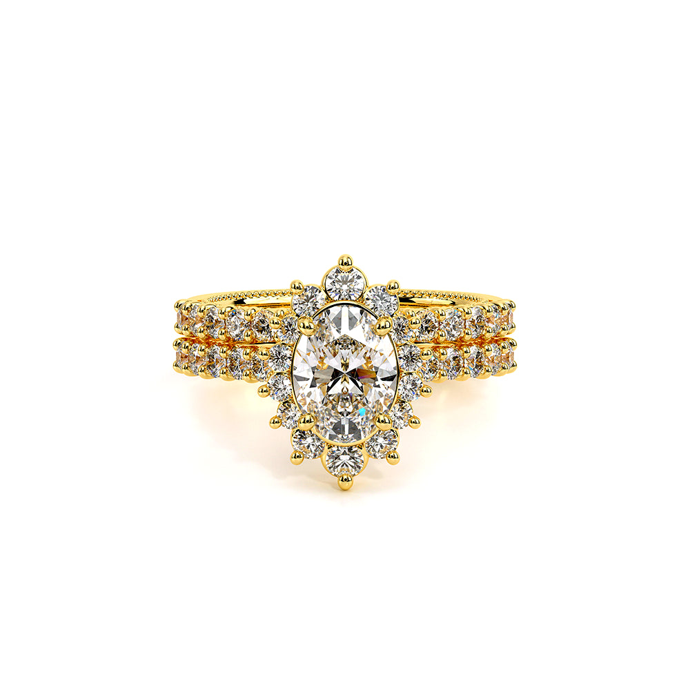 Renaissance-986OV-18K Yellow Gold Oval