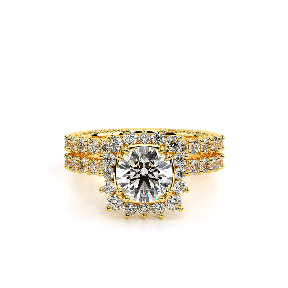 Renaissance-986W-14K Yellow Gold Pear