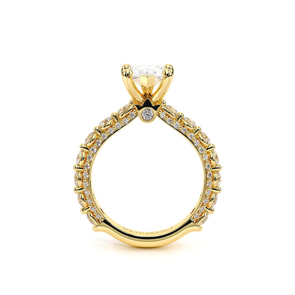 Couture-0488ps25-14k Yellow Gold Pear