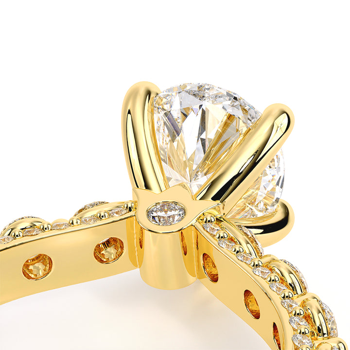 Couture-0488ps25-14k Yellow Gold Pear