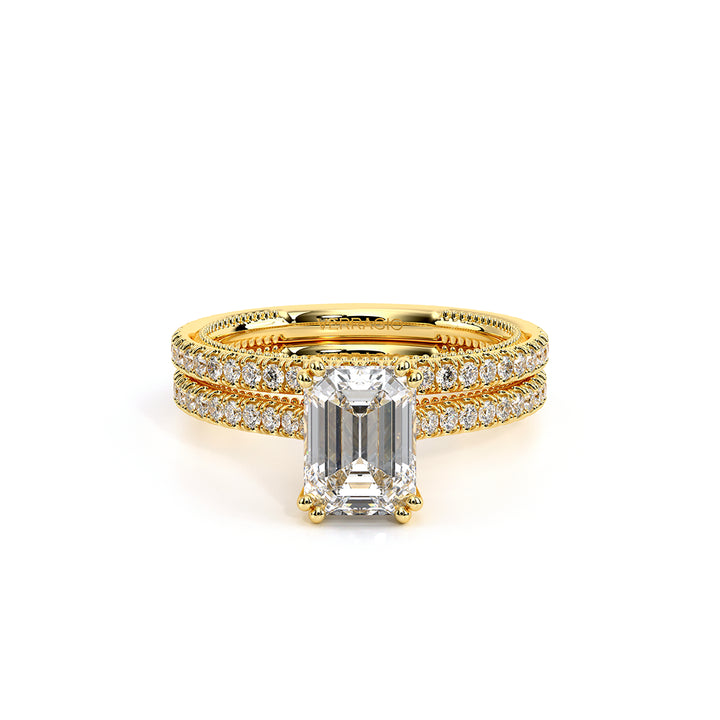 Renaissance-992EM13-14K Yellow Gold Emerald