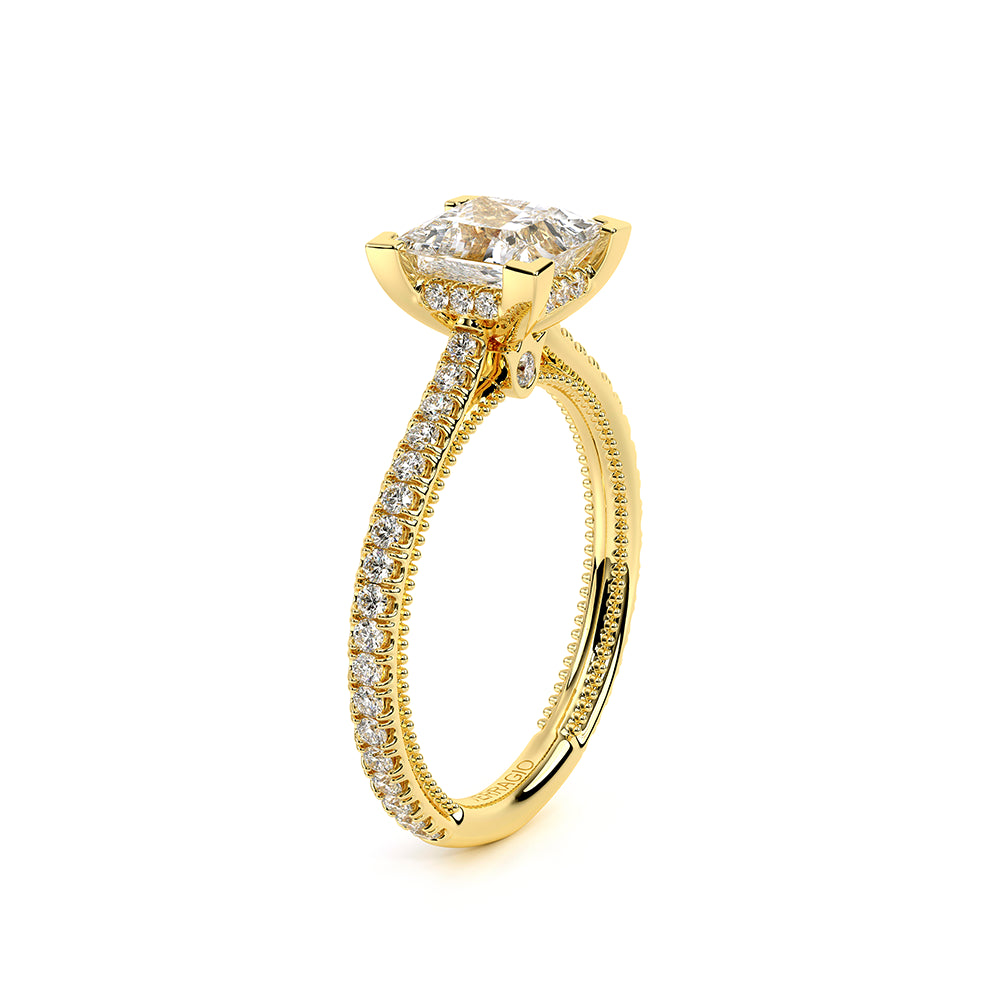 Renaissance-992P13-18K Yellow Gold Princess