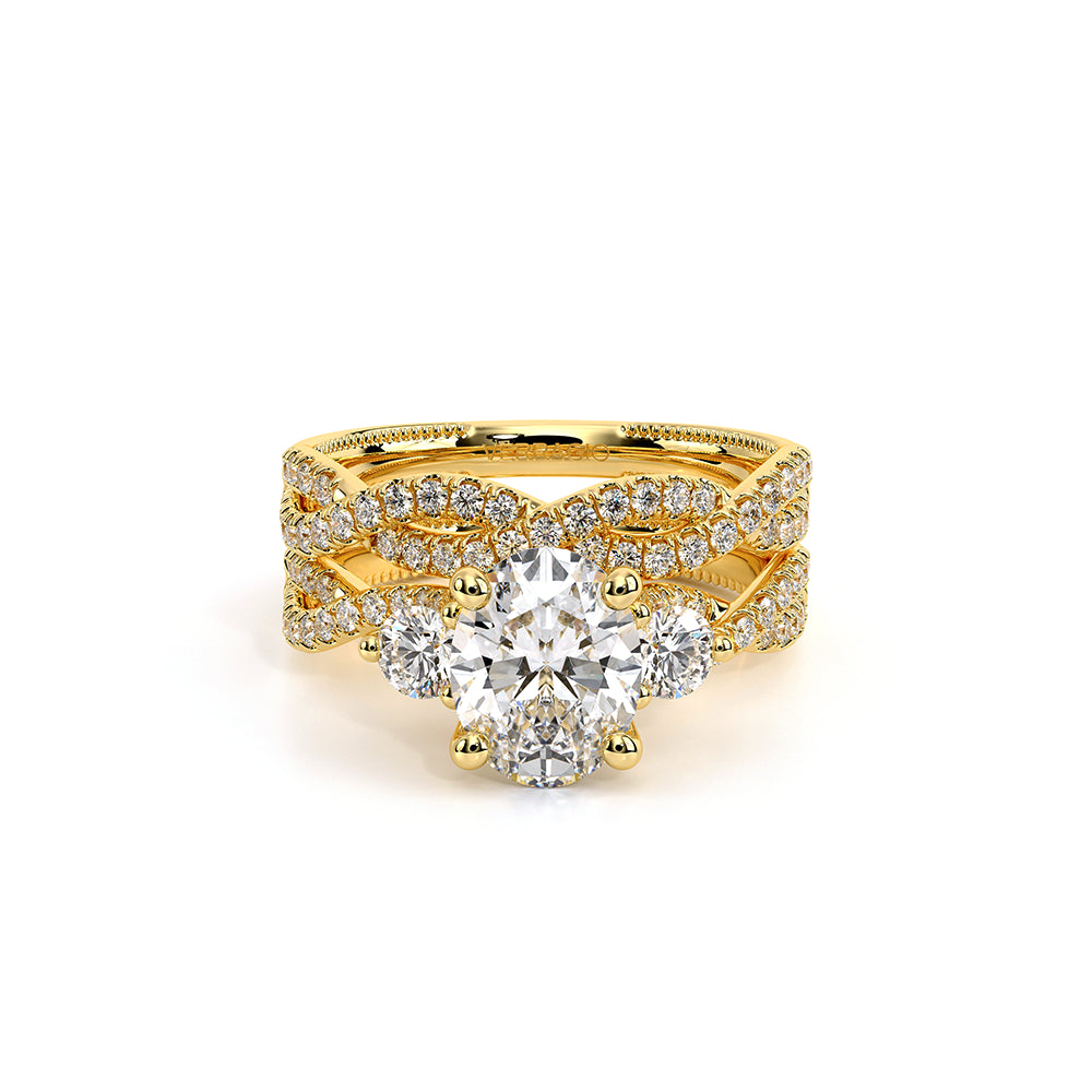Renaissance-962-3OV12-18K Yellow Gold Oval