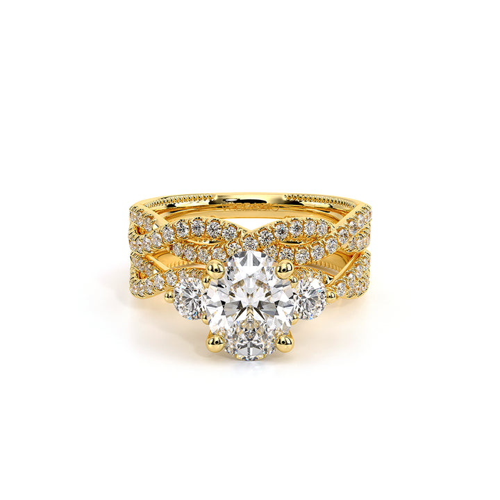 Renaissance-962-3OV12-18K Yellow Gold Oval