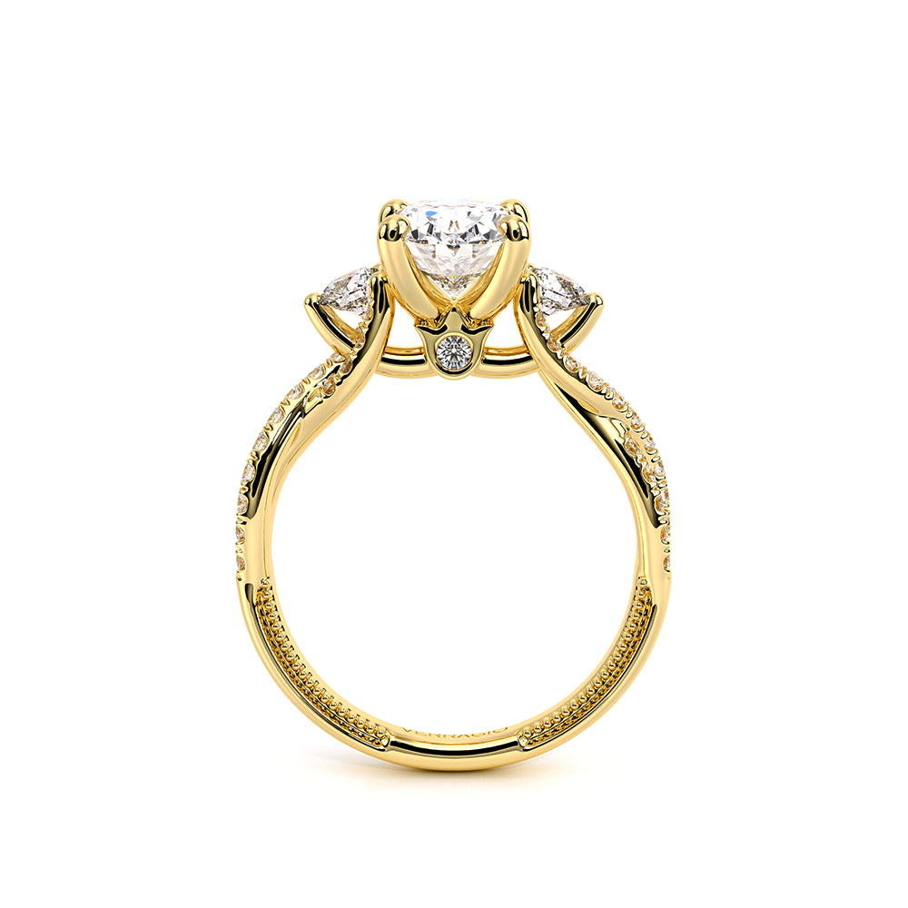 Renaissance-962-3OV12-18K Yellow Gold Oval